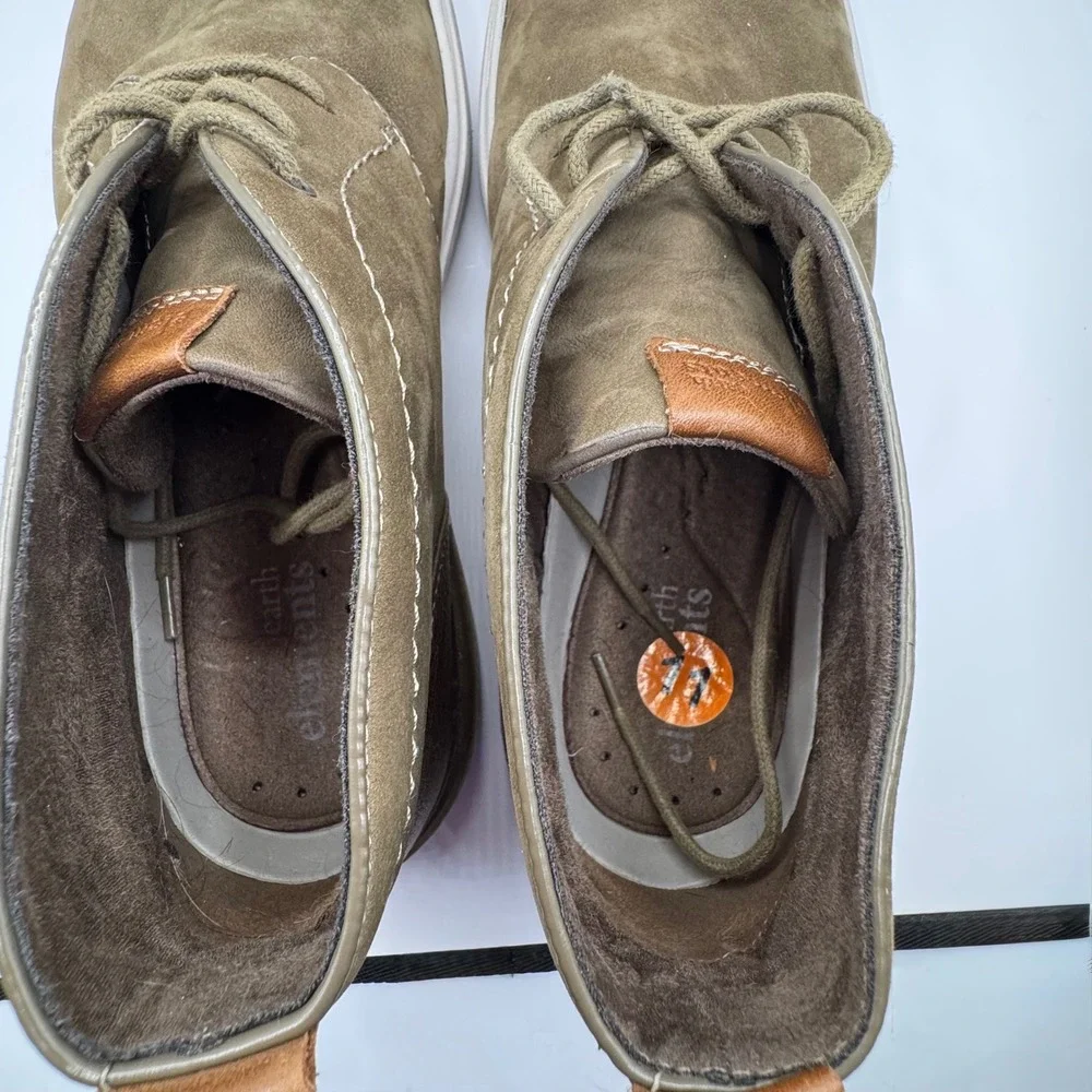 Earth Elements Abound Mens 11 Taupe Leather Suede Chukka Boots CBGP072021‎